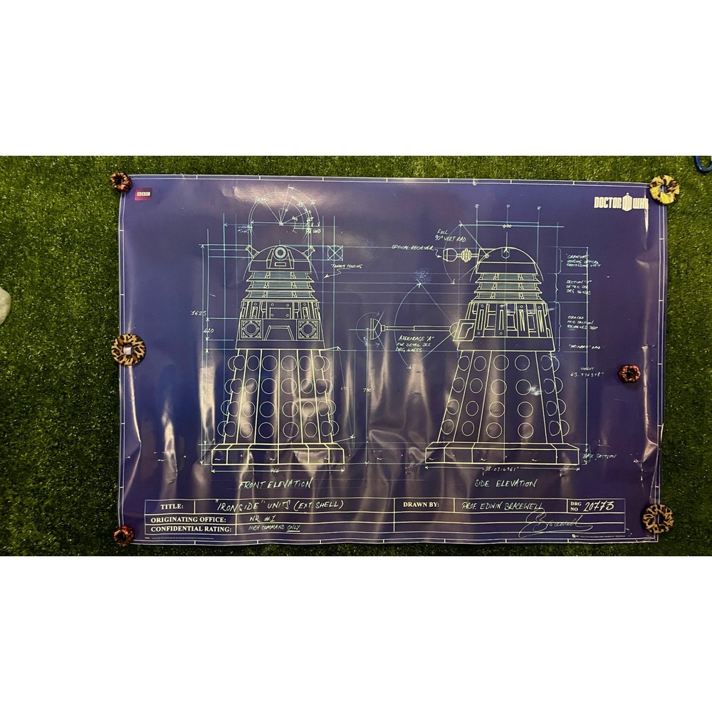 Doctor Who Dalek Blueprint Poster BBC 2009‎ CultureNIK 24x36 Sci-Fi Print